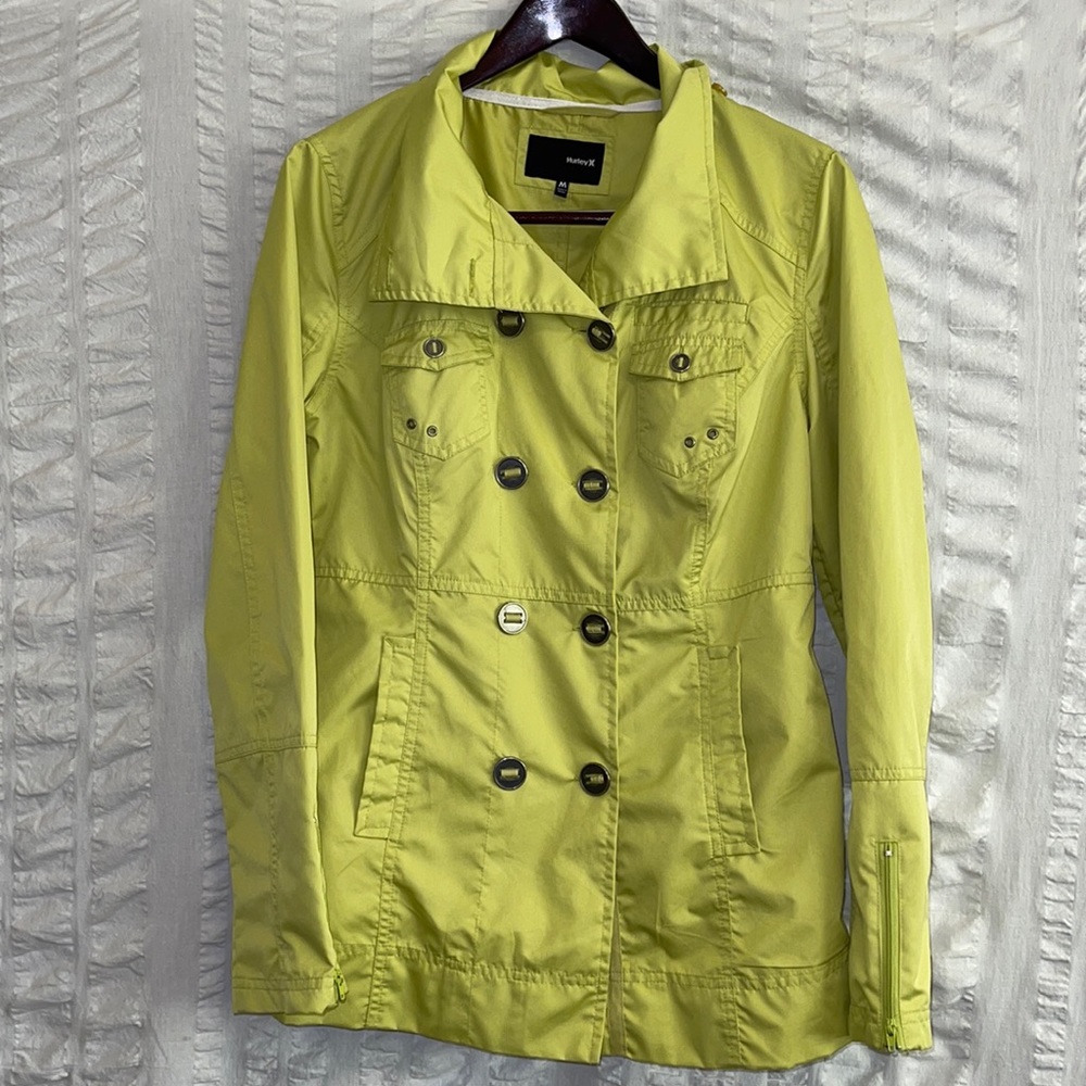 Hurley Peacoat Style Yellow Jacket